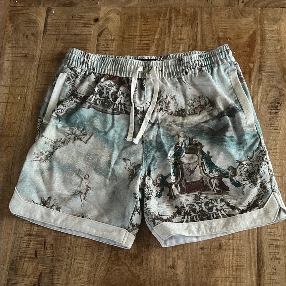 Men's Artistic Print Shorts
